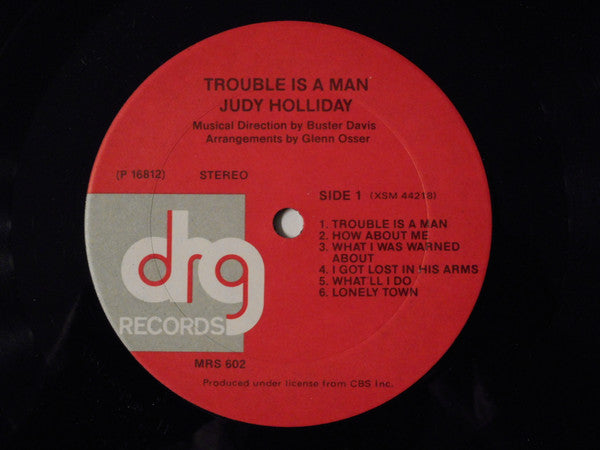 Judy Holliday : Trouble Is A Man (LP, RE)