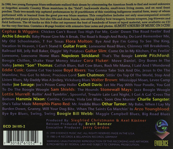 Various : Living Country Blues - An Anthology (3xCD, Comp, RE)