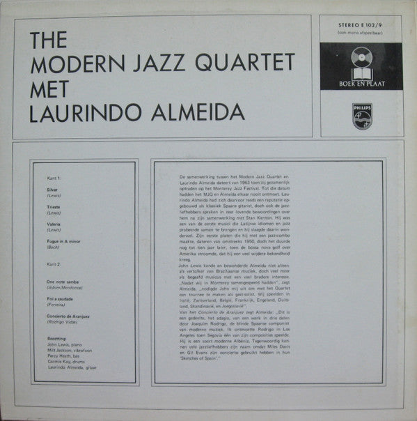 The Modern Jazz Quartet Met Laurindo Almeida : The Modern Jazz Quartet Met Laurindo Almeida (LP, Album, Club, RE)