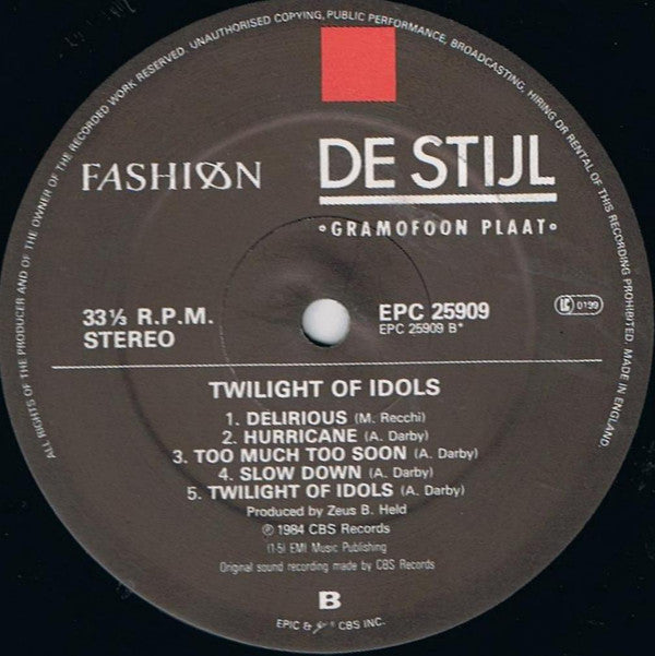 Fashion : Twilight Of Idols (LP, Album)