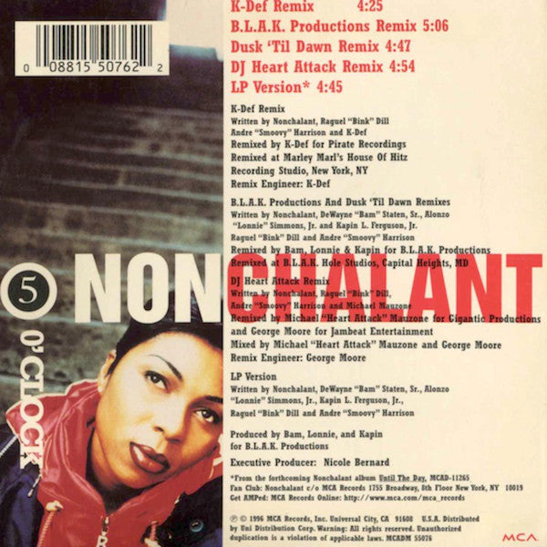 Nonchalant : 5 O'Clock (CD, Maxi, Car)