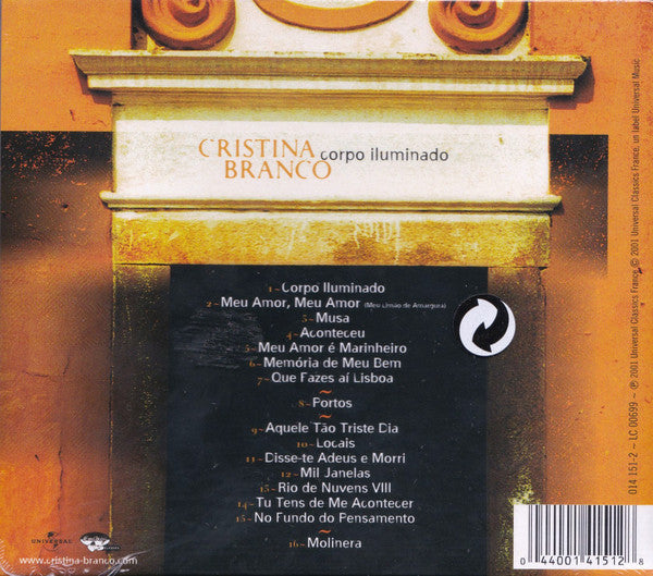 Cristina Branco : Corpo Iluminado (CD, Album)