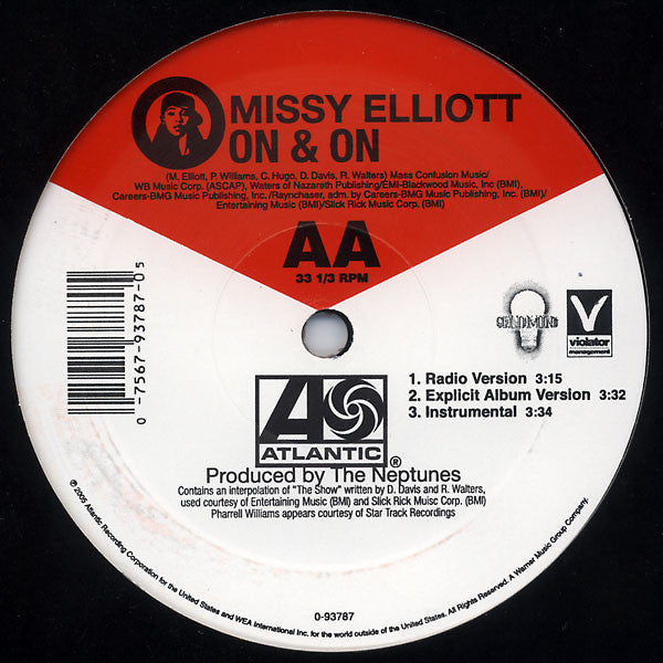 Missy Elliott : Lose Control / On & On (12", Single)
