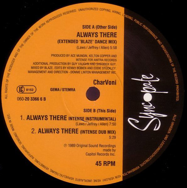 Charvoni : Always There (12", Maxi)