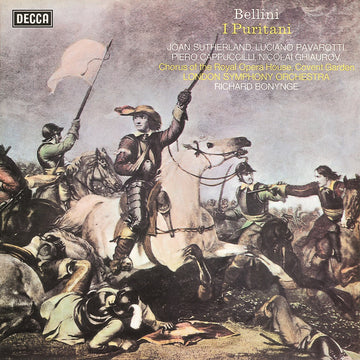 Vincenzo Bellini, Joan Sutherland, Luciano Pavarotti, Piero Cappuccilli, Nicolai Ghiaurov, Chorus Of The Royal Opera House, Covent Garden, London Symphony Orchestra, Richard Bonynge : I Puritani (3xLP + Box)