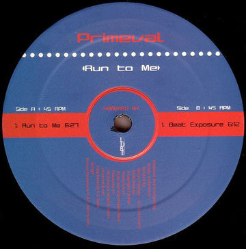 Primeval : Run To Me (12")