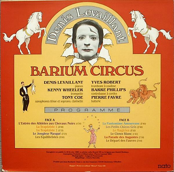 Denis Levaillant : Barium Circus (LP, Album)