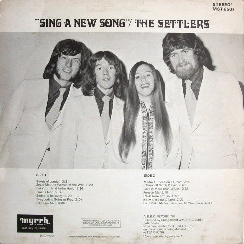 The Settlers : Sing A New Song (LP, Album)