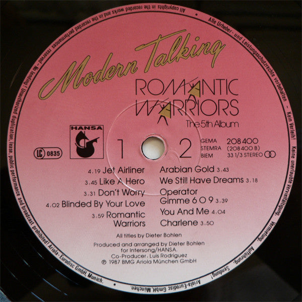 Modern Talking : Romantic Warriors - The 5th Album (LP, Album)