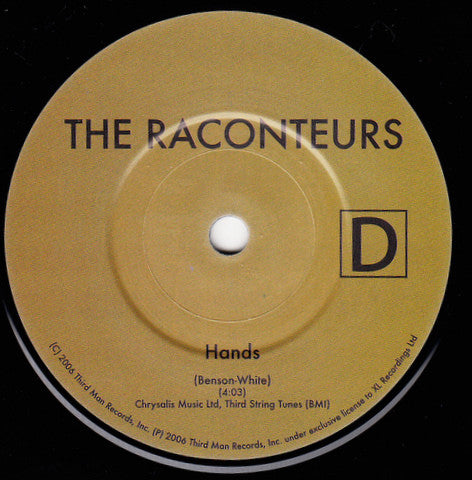 The Raconteurs : Hands (7", Single, D)