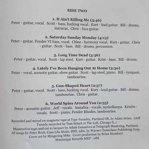 Peter Buck : Warzone Earth (LP, Album, Hel)