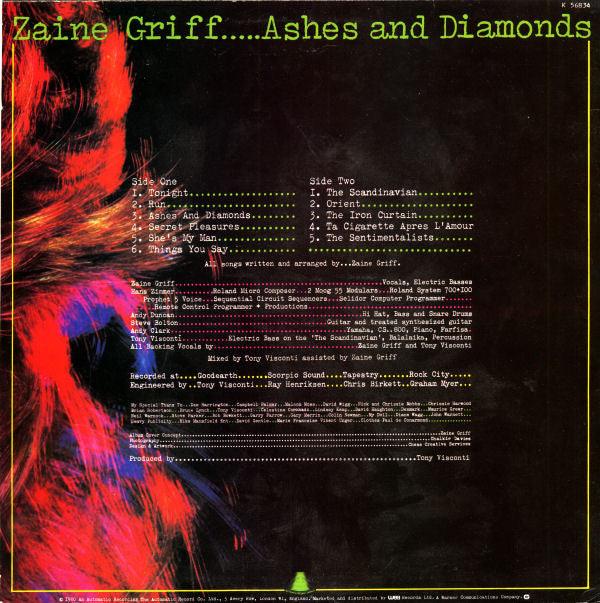 Zaine Griff : Ashes And Diamonds (LP)