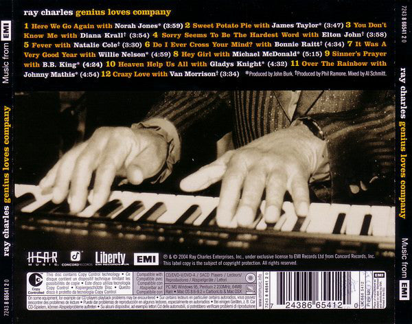 Ray Charles : Genius Loves Company (CD, Album, Copy Prot.)