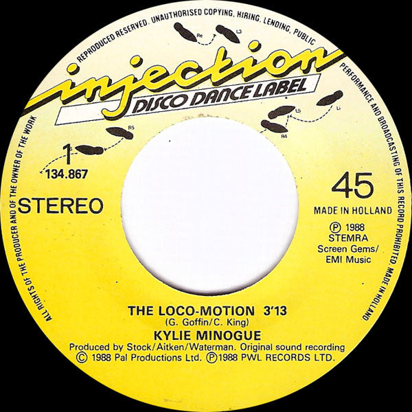 Kylie Minogue : The Loco-Motion (7", Single)