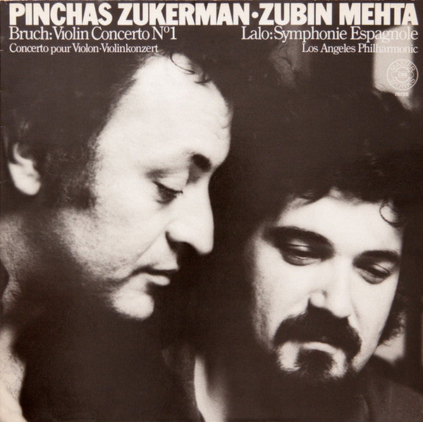 Pinchas Zukerman ∙ Zubin Mehta, Max Bruch / Édouard Lalo, Los Angeles Philharmonic Orchestra : Violin Concerto No. 1 / Symphonie Espagnole (LP, Album, Gat)