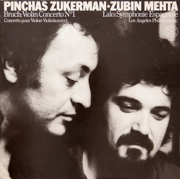 Pinchas Zukerman ∙ Zubin Mehta, Max Bruch / Édouard Lalo, Los Angeles Philharmonic Orchestra : Violin Concerto No. 1 / Symphonie Espagnole (LP, Album, Gat)