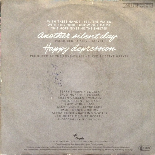 The Adventures : Another Silent Day... (7")