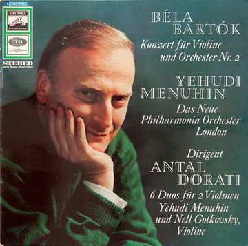 Béla Bartók, Yehudi Menuhin, New Philharmonia Orchestra, Antal Dorati : Konzert Für Violine Und Orchester Nr. 2 / 6 Duos Für 2 Violinen (LP, Album)