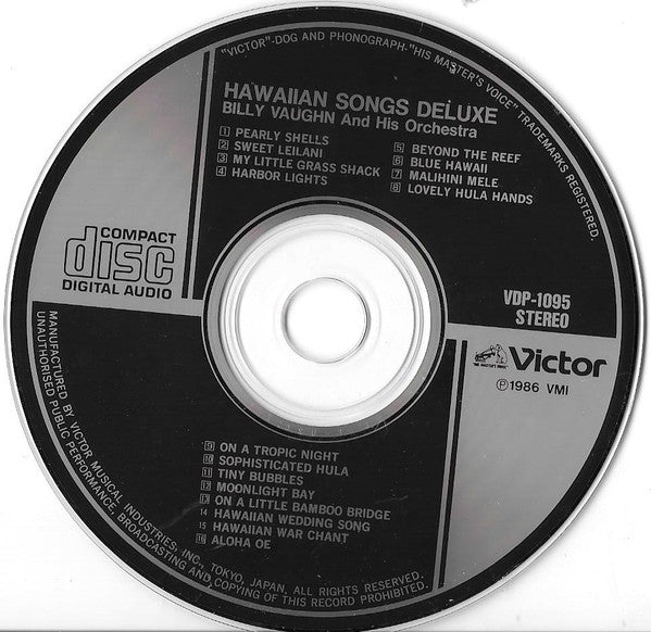 Billy Vaughn And His Orchestra : Hawaiian Songs Deluxe (CD, Album)