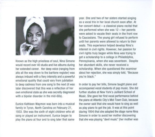 Nina Simone : Little Girl Blue (CD, Album, RE, RM)