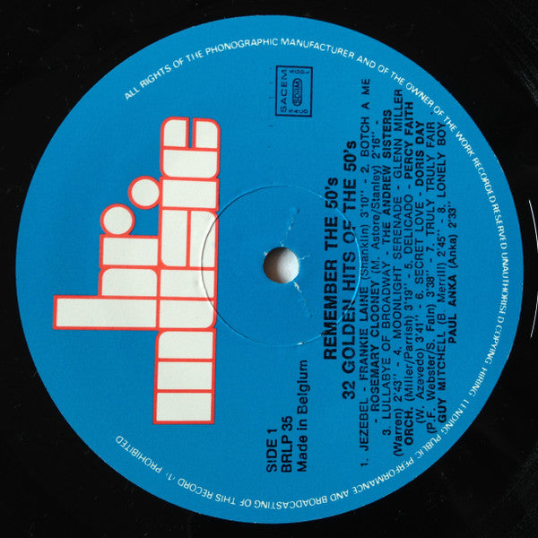 Various : Remember The 50's (2xLP, Comp)