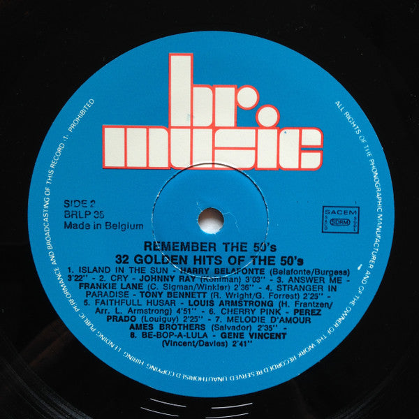 Various : Remember The 50's (2xLP, Comp)