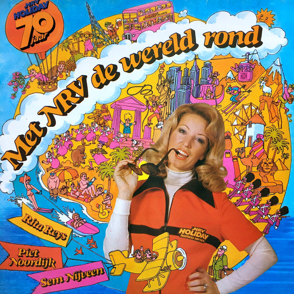 Various : Met N.R.V. De Wereld Rond (LP, Comp)