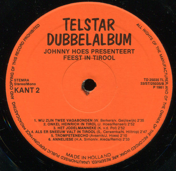 Various : Feest In Tirool (2xLP, Comp)