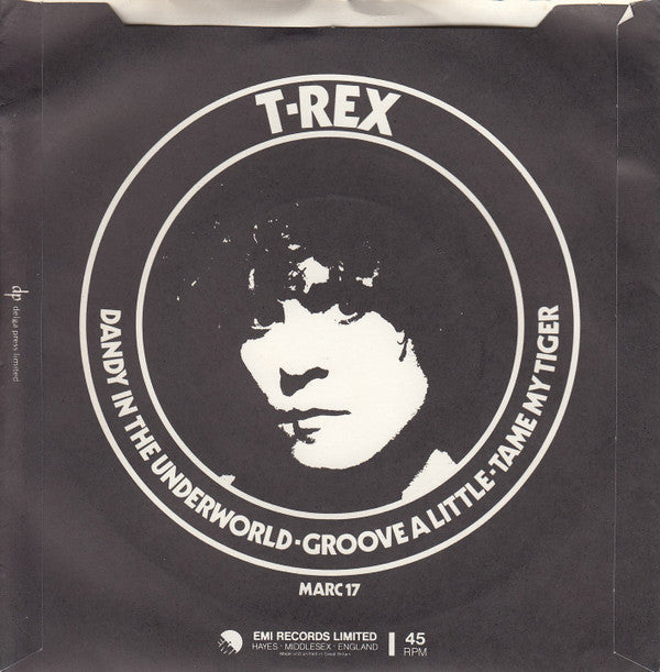 T. Rex : Dandy In The Underworld (7", Single, Promo)