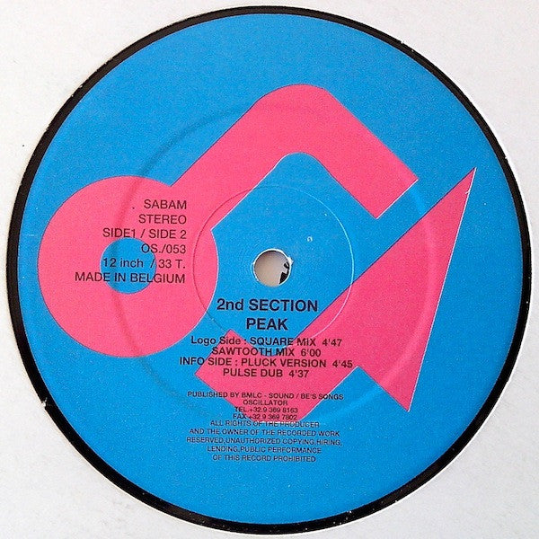 2nd Section : Peak (12")