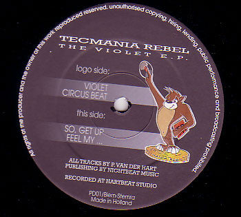 Tecmania Rebel : The Violet E.P. (12", EP)