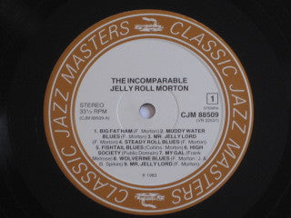 Jelly Roll Morton : The Incomparable Jelly Roll Morton (LP, Album, Comp)