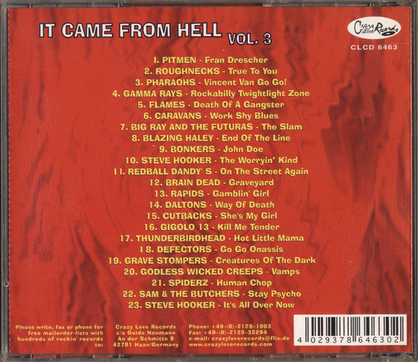 Various : It Came From Hell  (CD, Comp)