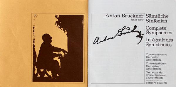 Anton Bruckner - Concertgebouworkest, Bernard Haitink : Sämtliche 10 Sinfonien (12xLP, Comp + Box, Comp)