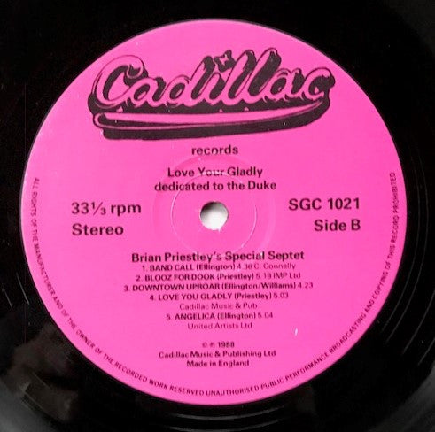 Brian Priestley's Special Septet : Love You Gladly - Dedicated To The Duke (LP, Album)