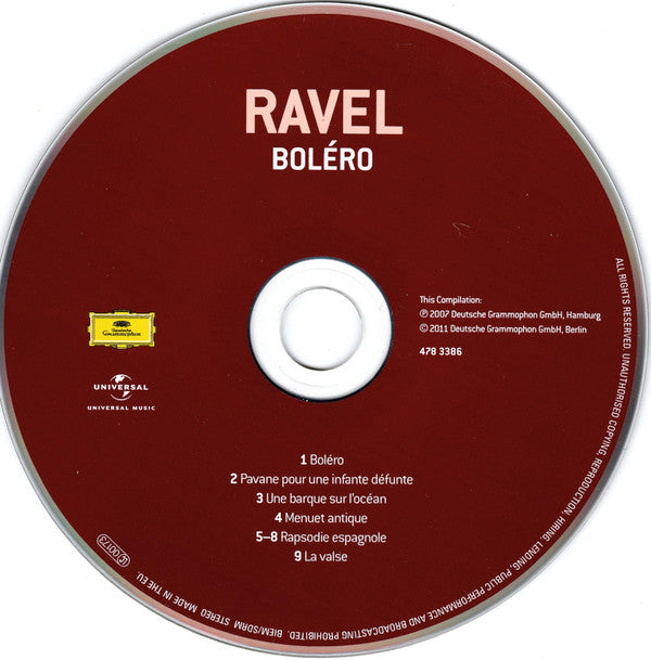Maurice Ravel – Boston Symphony Orchestra, Seiji Ozawa : Bolero / Rapsodie Espagnole (CD, Comp, RE)