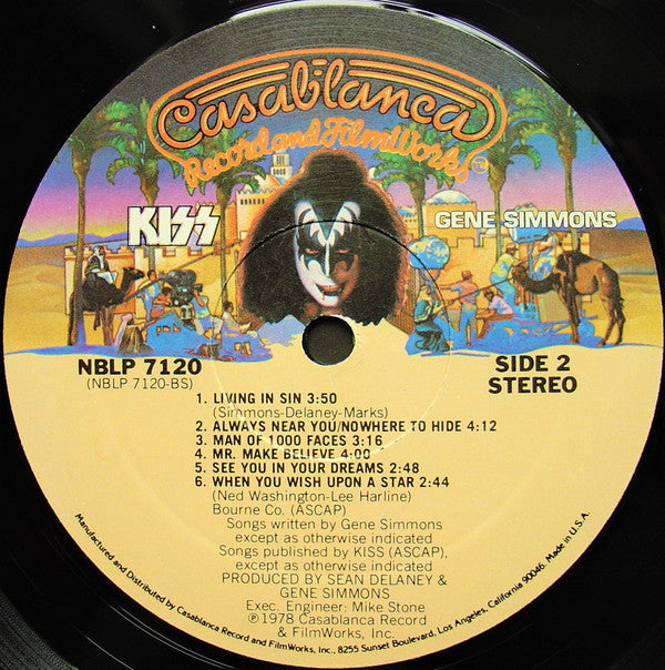Kiss, Gene Simmons : Gene Simmons (LP, Album, PRC)