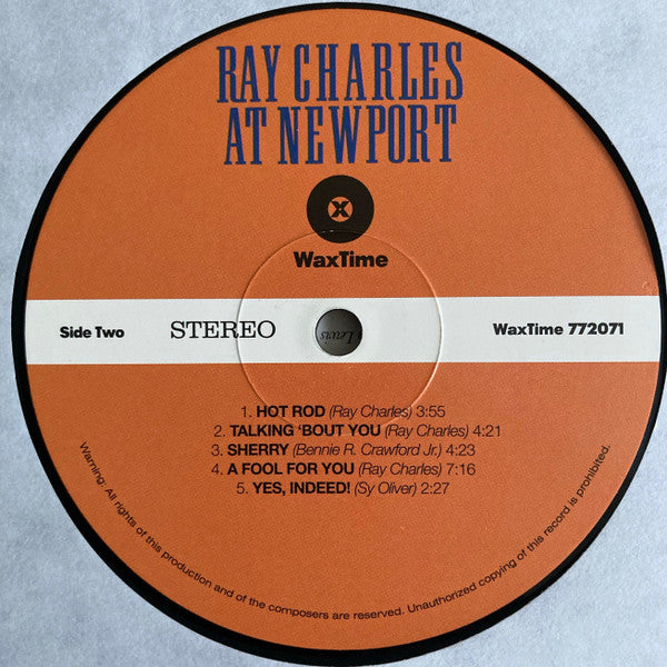 Ray Charles : Ray Charles At Newport (LP, Album, Ltd, RE, 180)
