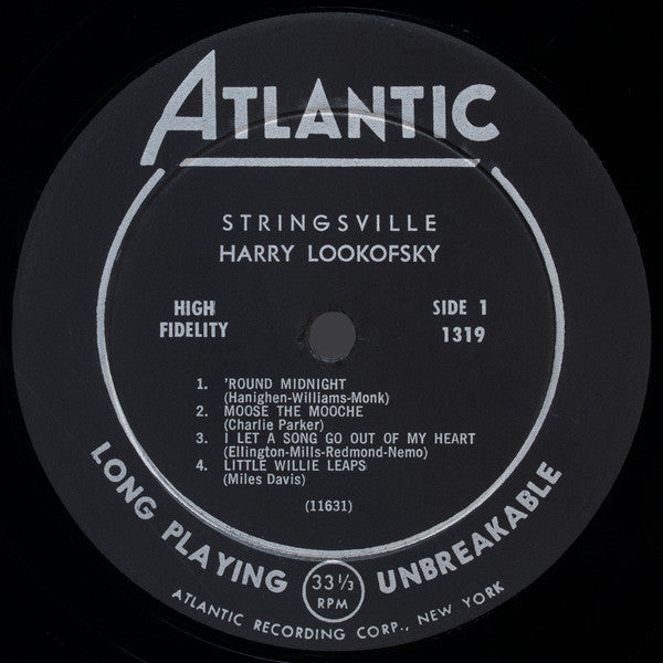 Harry Lookofsky : Stringsville (LP, Album, Mono)