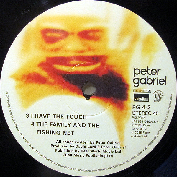 Peter Gabriel : Peter Gabriel (2xLP, Album, Ltd, Num, RE, Hal)