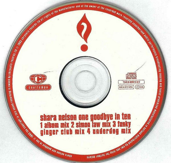 Shara Nelson : One Goodbye In Ten (CD, Maxi)