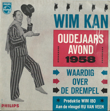 Wim Kan : Waardig Over De Drempel - Oudejaars Avond 1958 (7", EP)