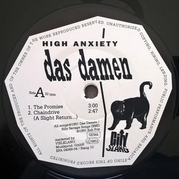 Das Damen : High Anxiety (12")