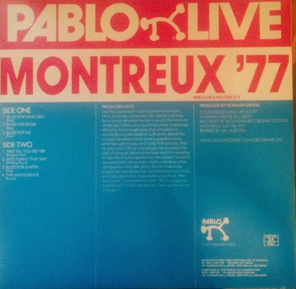 Joe Pass : Montreux '77 (LP, Album)