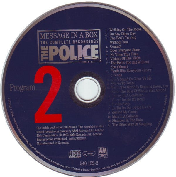 The Police : Message In A Box: The Complete Recordings (4xCD, Comp, Mono, RM + Box, Ltd, Num, Dig)