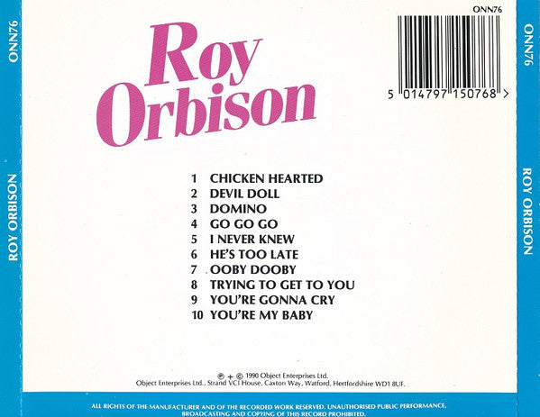 Roy Orbison : Roy Orbison (CD, Comp)