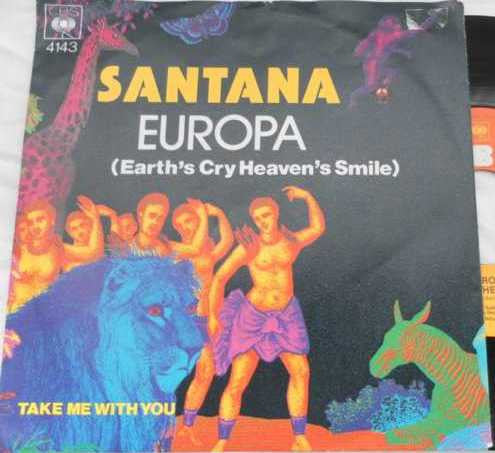 Santana : Europa (Earth's Cry Heaven's Smile) (7", Single)