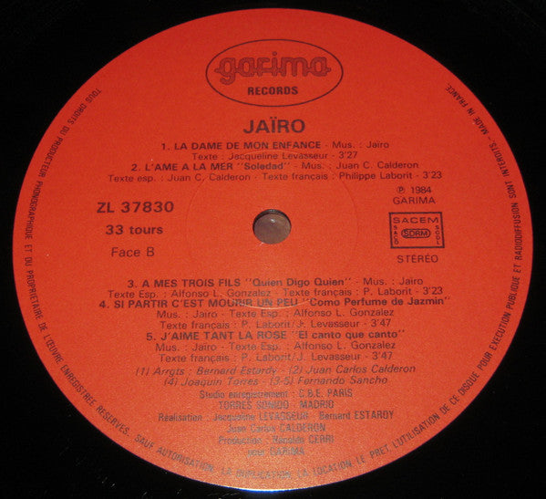 Jairo : Le Diable (LP, Album)
