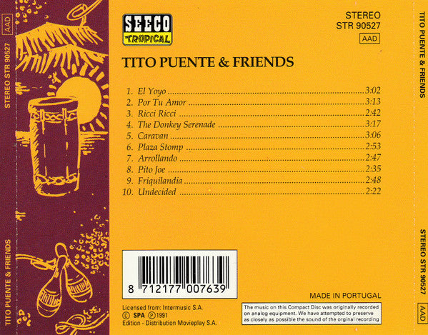 Tito Puente : Tito Puente And Friends (CD, Album, RE)