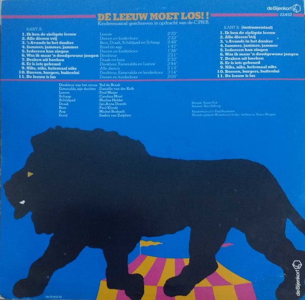 Tonny Eyk : De Leeuw Moet Los! Kindermusical  (LP, Album)